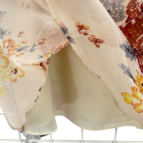Anthropologie Harlyn Rosalyn Ruffled Off Shoulder Floral Cami Top Small - Picture 7 of 11